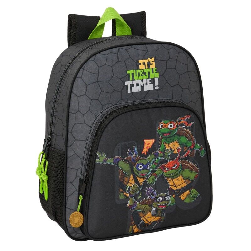 Teenage Mutant Ninja Turtles|Mochila Escolar Teenage Mutant Ninja Turtles Preto Cinzento 32 x 38 x 12 cm