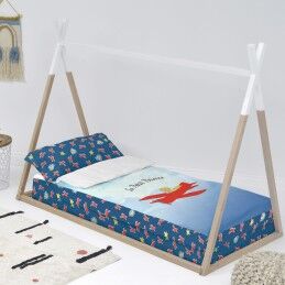 HappyFriday|Capa de Edredão com Enchimento HappyFriday Le Petit Prince Son Avion Multicolor 105 x 200 cm