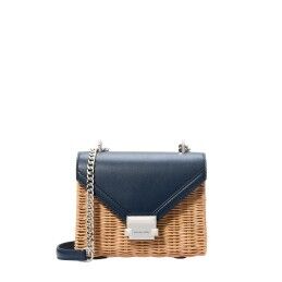 Michael Kors|Mala a Tiracolo Michael Kors WHITNEY-NAVY Azul 21 x 18 x 7 cm