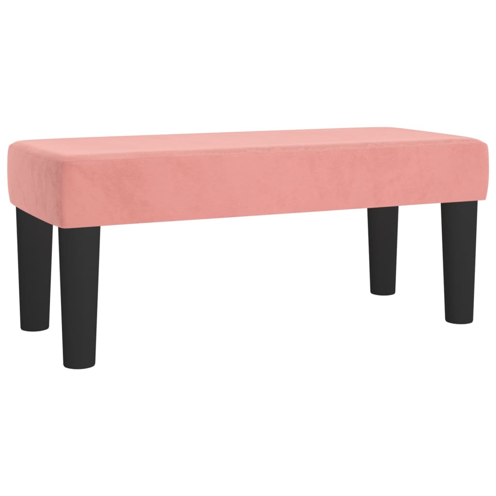 vidaXL Cama boxspring com colchão 120x200 cm veludo rosa